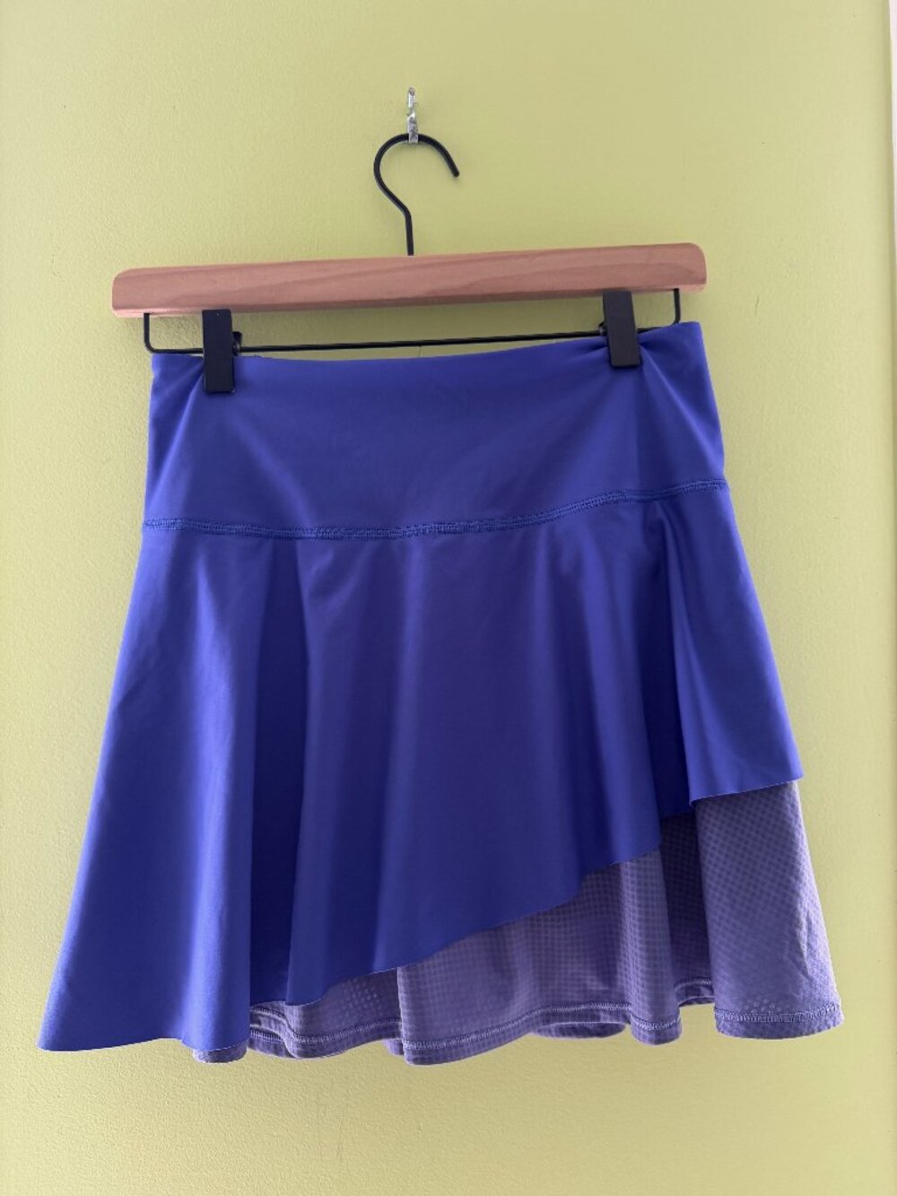 NWT Athleta "Ace" Two-Tiered Mesh Skort in Cobalt Blue - Size XS